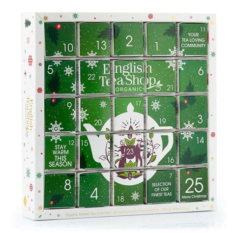英國 English Tea Shop 聖誕倒數月曆有機茶包 25小盒