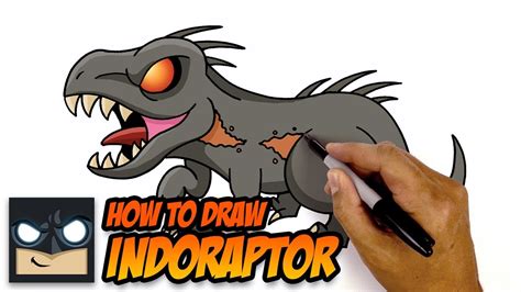 How To Draw Indoraptor Jurassic World Easy Drawings Dibujos Faciles