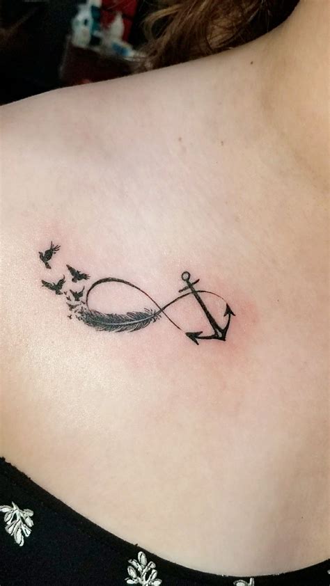 Anchor And Feather Infinity Tattoo Infinity Tattoo Tattoo