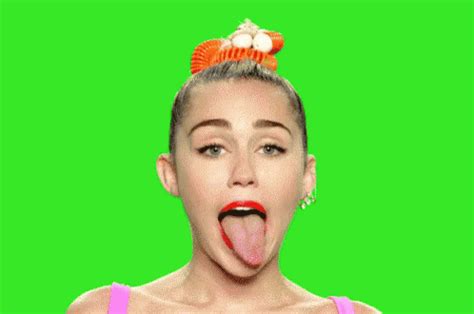 Miley Tongue GIF Miley Tongue Wacky Discover Share GIFs