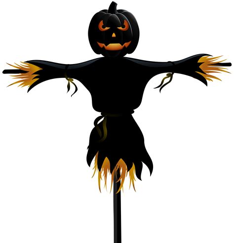 Scarecrow Halloween Clip Art Halloween Pumpkin Scarecrow Transparent