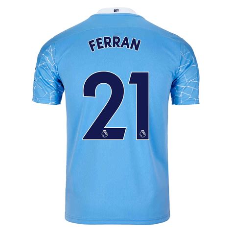 202021 Puma Ferran Torres Manchester City Home Jersey Soccerpro