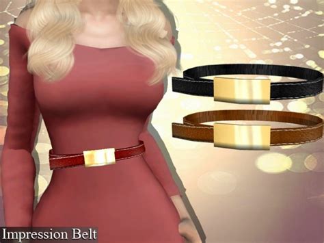 The Sims Resource Genius Impression Belt By Genius666 Sims 4 Downloads