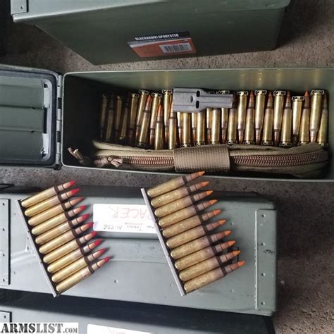 ARMSLIST For Sale 3500 Rounds Of NATO 5 56mm Lake City Tracer M856
