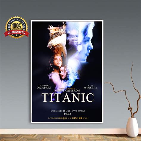 Titanic Movie Poster 1997 Movie Poster Titanic Movie Poster No Frame