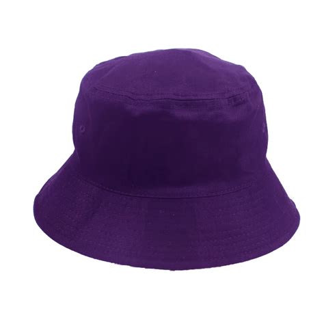 Custom Short Brim Purple Embroidery High Quality Bucket Hat Buy