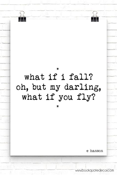 What If I Fall Oh But My Darling What If You Fly Art For Etsy What