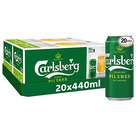 Carlsberg Danish Pilsner Cans 20 X 440ml Case Liquor Library