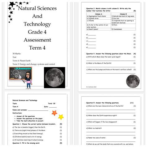 Natural Science And Technology Grade 4 Test Term 4 • Teacha