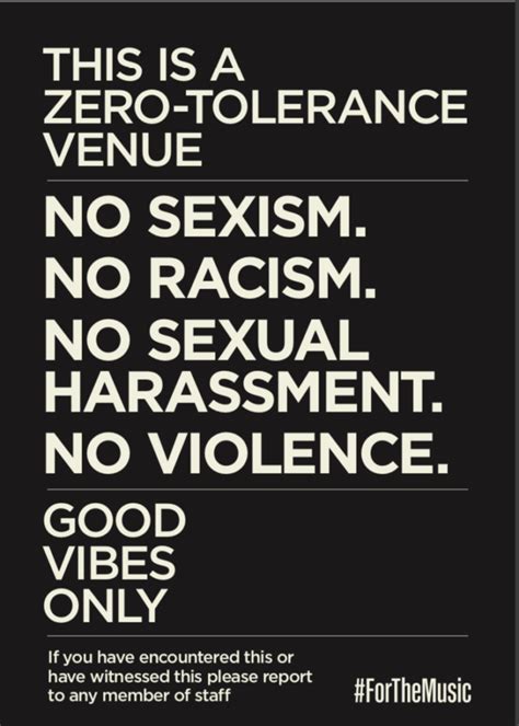 Zero Tolerance Poster Metoo