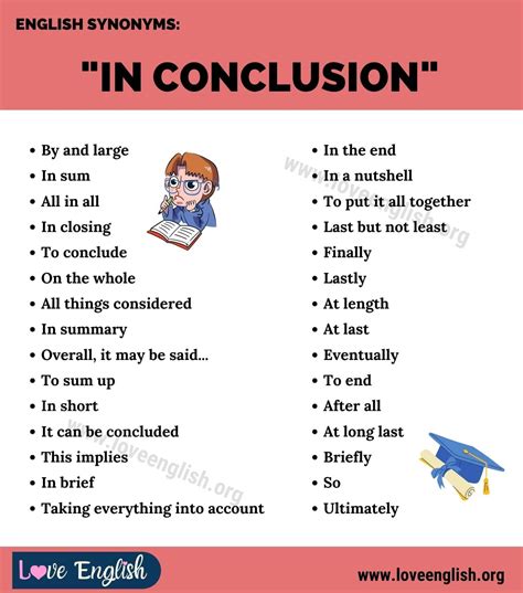 Another Word For In Conclusion 30 Different Ways To Say In Conclusion