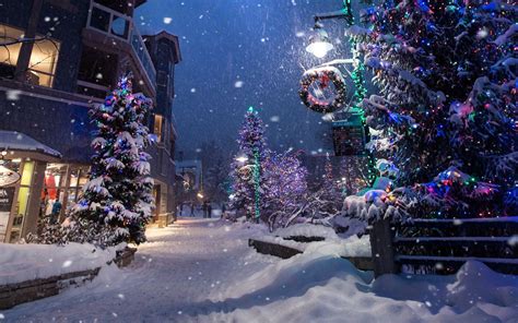 Download Wallpaper 1440x900 Christmas New Year Winter