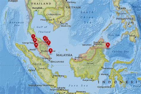 Map Of Malaysia West Coast Maps Of The World