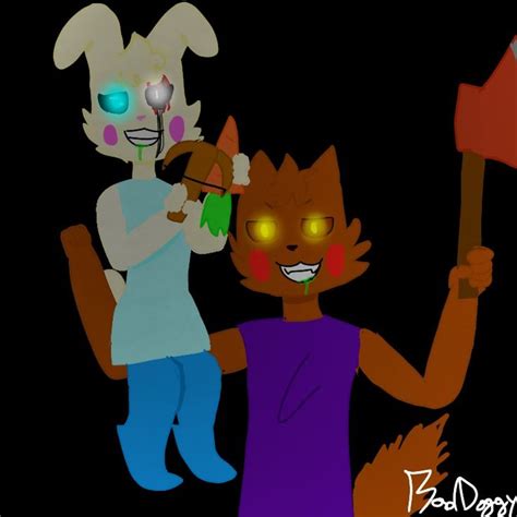 Doggy And Bunnyby Me In 2020 Roblox Animation Piggy Anime Characters