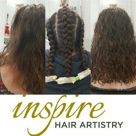 Braid Perm Before During And After Braid Perm Permed Hairstyles