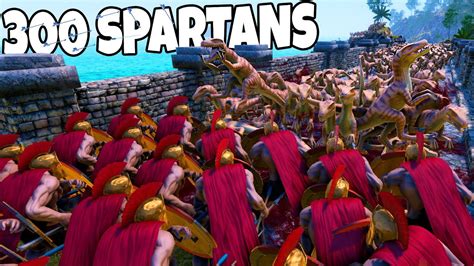300 Spartans Hold Bridge Vs 100000 Velociraptors Ultimate Epic