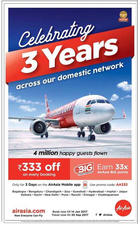 No need to rush to any airasia ticketing office or to a bank to complete payment. Air Asia Celebrating 3 Years Across Our Domestic Network ...