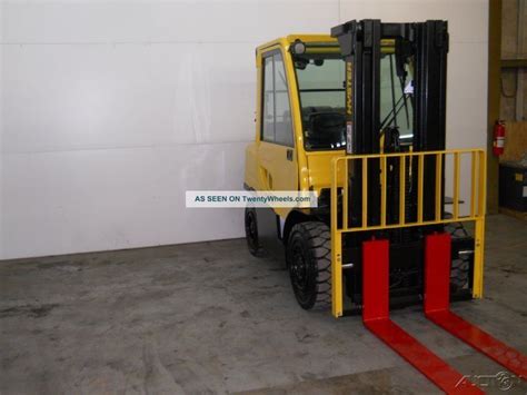 2007 Hyster 8000 Lb Capacity Forklift Lift Truck Pneumatic Tires