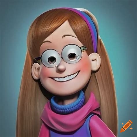 Realistic Portrait Of Mabel Pines Transforming Into Kim Possible On Craiyon