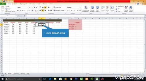Functions are predefined formulas in excel. Excel total,percentage&grade(lecture-2) - YouTube