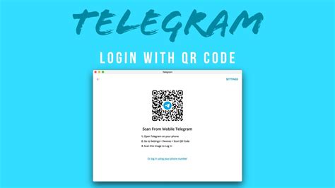 How To Login Telegram From Qr Code 2021 Telegram Login Sign In