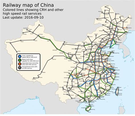 Railway Map Of China