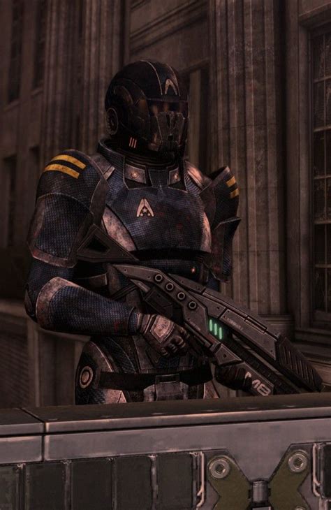 Mass Effect Alliance Soldier In 2023 Mass Effect Art Mass Effect Sci Fi Armor