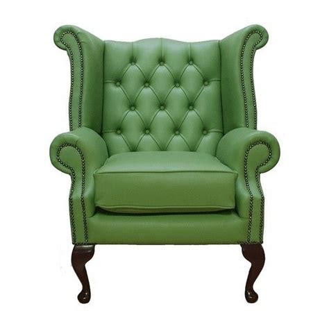 Chesterfield Queen Anne High Back Wing Chair Uk Manufactured Apple