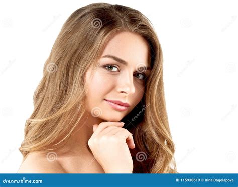 Beauty Woman Face Portrait Beautiful Model Girl With Perfect Fr Stock Image Image Of Girl