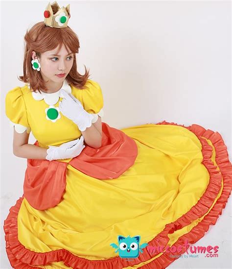 Super Mario Bros Princess Daisy Cosplay Costume Princess Daisy Super Mario Bros Mario Cosplay