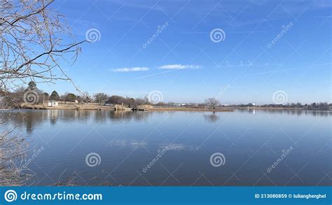 Boomer Lake And Park Stillwater Stock Image Image Of Side Northern