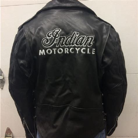 Indian Motorcycle Mens Leather Jacket Sheepskin Jacket