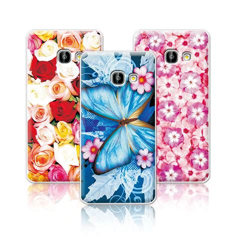Floral Art Painted Flower Phone Cases For Samsung Galaxy A5 2017 Case
