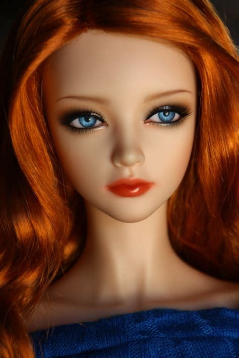 So, how common is the red hair and blue eyes combo? Blue eyes and Red hair | Here she is with her Eyeco blue ...