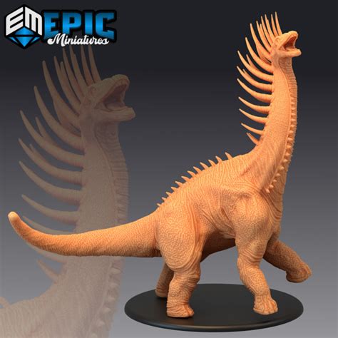 3d Printable Long Neck Dinosaur Ancient Bajadasaurus Jurassic Giant