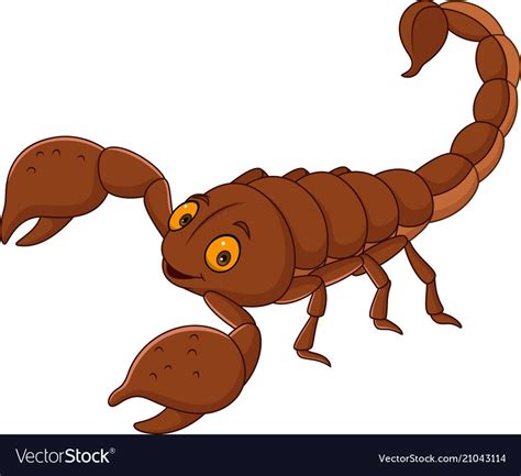 Cartoon Happy Scorpion Vector Image On Vectorstock Artofit