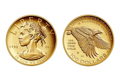 The Us Mints New 100 Gold Coin Portrays Liberty As An African