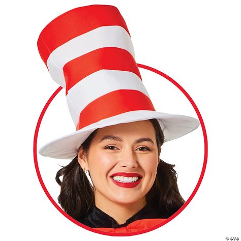 Adult Dr Seuss™ The Cat In The Hat™ Red And White Hat