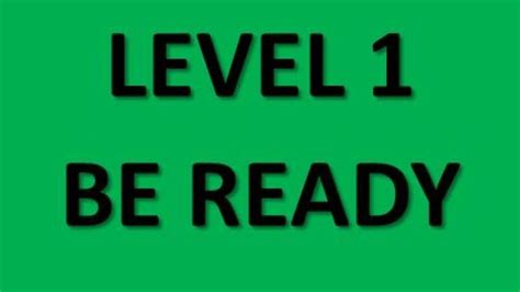 Evacuations Work On A Scale Of Level 1 Get Ready To Level 2 Get Set