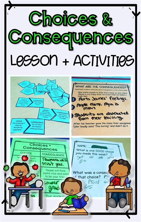 Choices And Consequences Lesson Plan And Activities