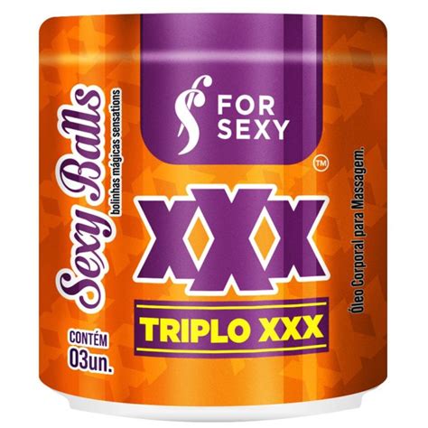 Bolinha Funcional Triplo Xxx Sexy Ball 03 Unidades For Sexy Loja Pimenta