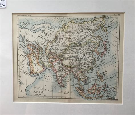 1890 Map Of Asia The Map Man