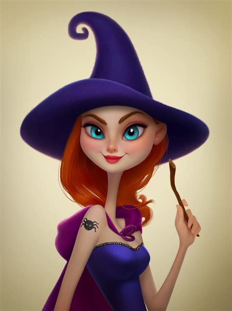 Beautiful witch on Behance