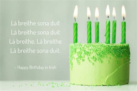 Happy Birthday In Irish The Irish Gaelic Birthday Greetings Guide