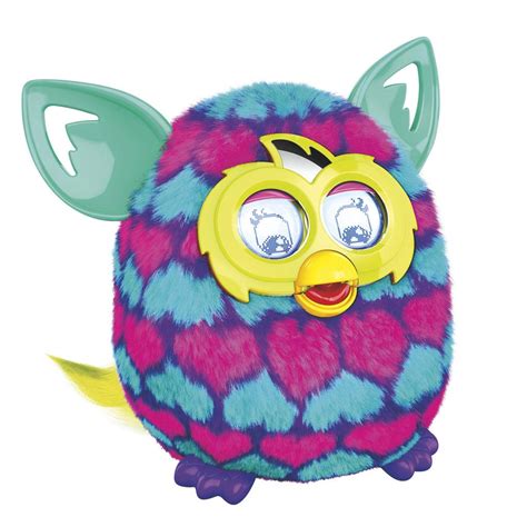 Furby Pink And Blue Hearts Boom Plush Toy Toys And Games