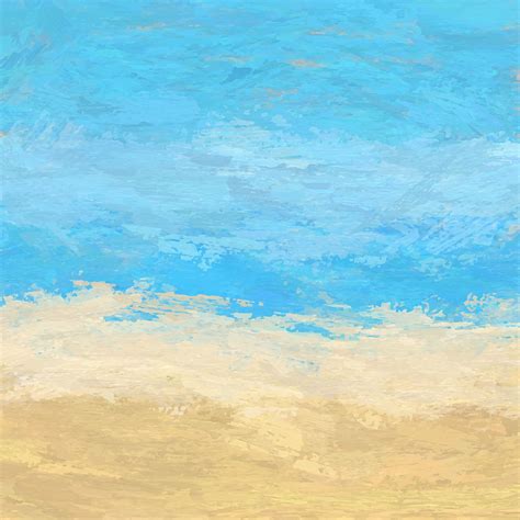 Abstract Painted Beach Landscape Download Free Vectors