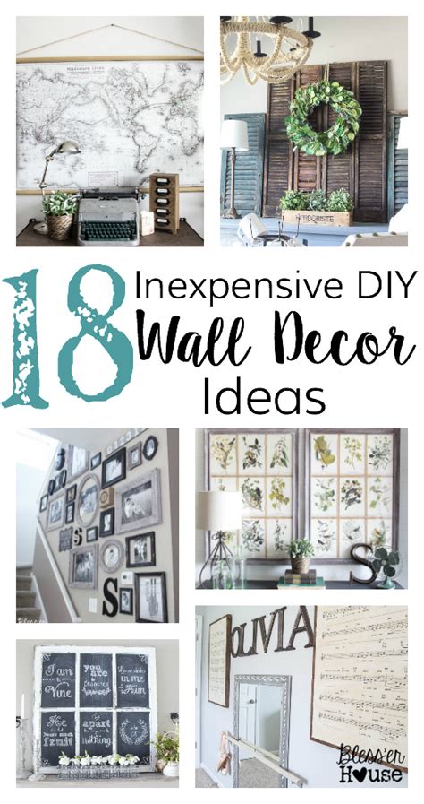 18 Inexpensive Diy Wall Decor Ideas Blesser House