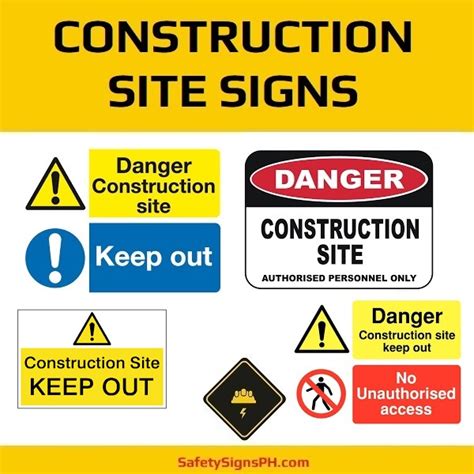 Our site safety signs provide informative messaging to help protect your site visitors and workers. Construction Site Signs - SafetySignsPH.com Philippines