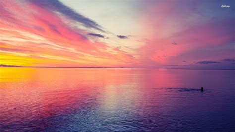 Free Download Pink Beach Sunset Wallpaper 1600x1000 For Your Desktop