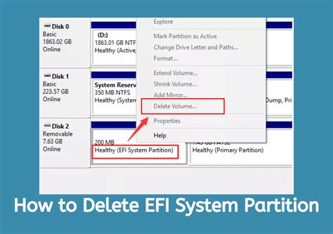 Delete EFI Partition Guide How To Delete EFI System Partition In Windows EaseUS
